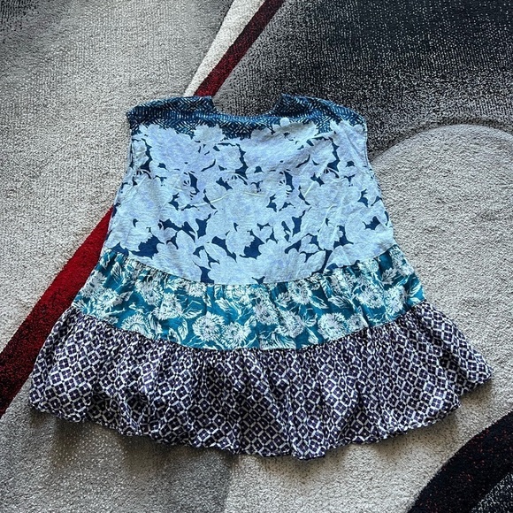 Free People Floral Patchwork Tiered Blouse - Picture 5 of 5